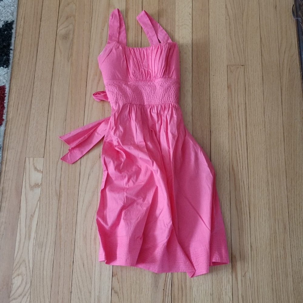 B Smart bright pink spring dress